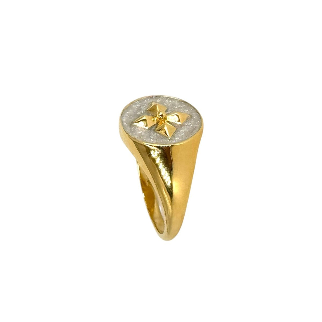 Chevalière Janis laquée diamond - CABIROL - CABIROL - chevalière