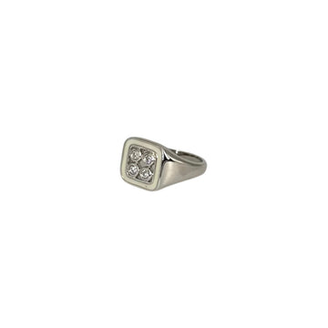 Chevalière Marianne en argent laquée ivoire - CABIROL - CABIROL - chevalière